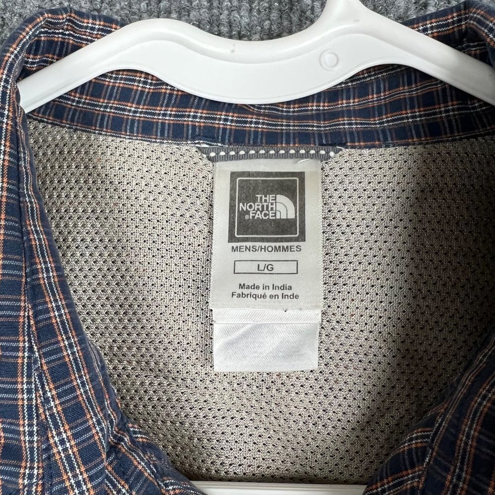 North‎ Face Mens Plaid Short Sleeve Button Down Shirt Size L - Picture 8 of 9